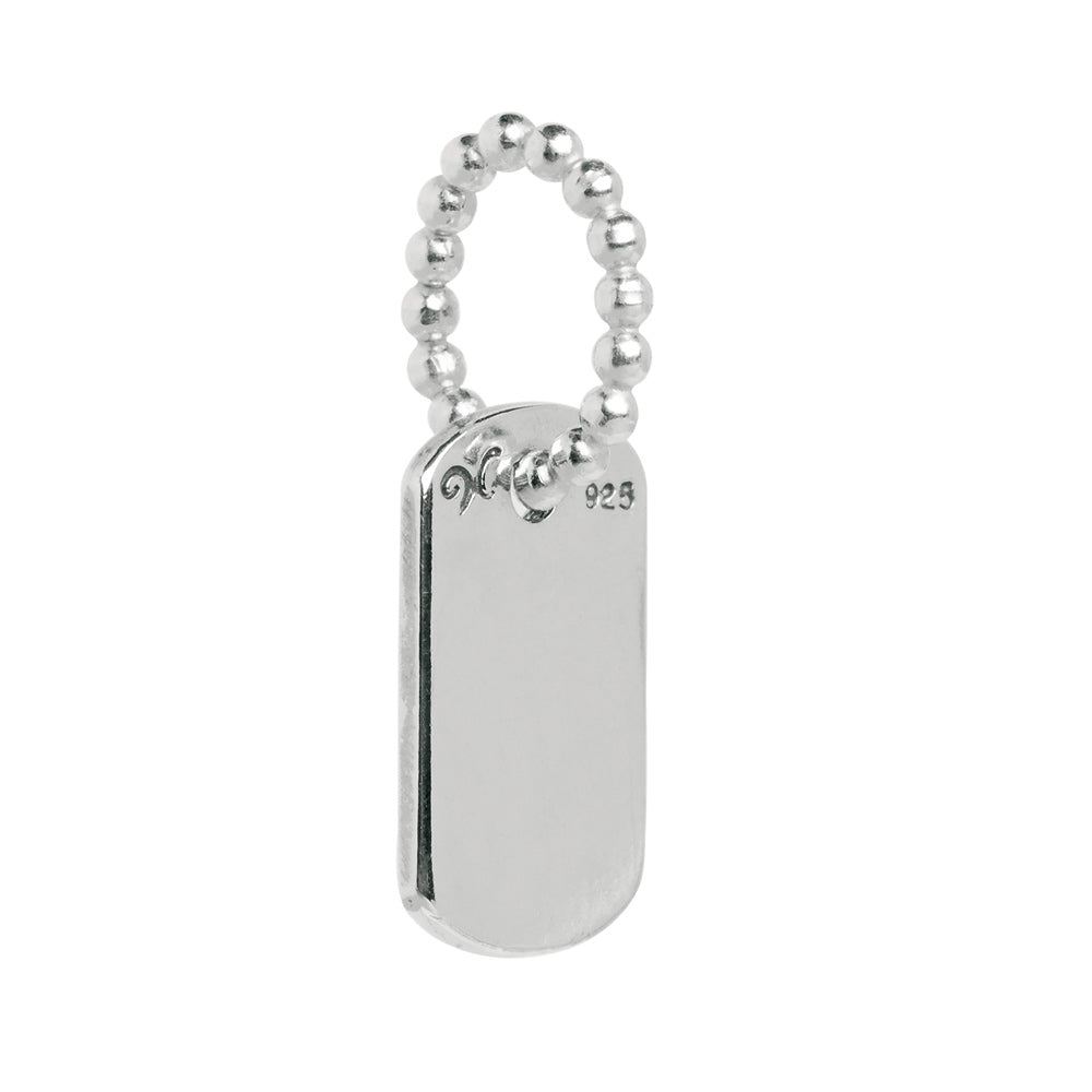 Novobeads Dog Tag, Silver