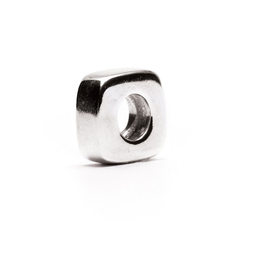 Novobeads Square Spacer, Silver