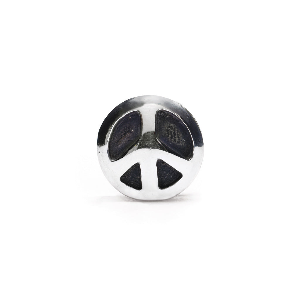 Novobeads Peace Sign, Silver