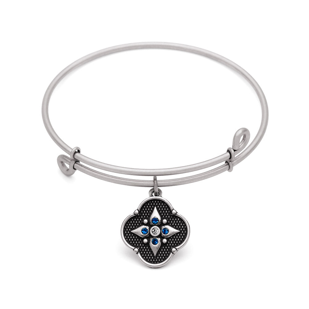 SOL Balance of Mind, Bangle Antique Silver Color Finish