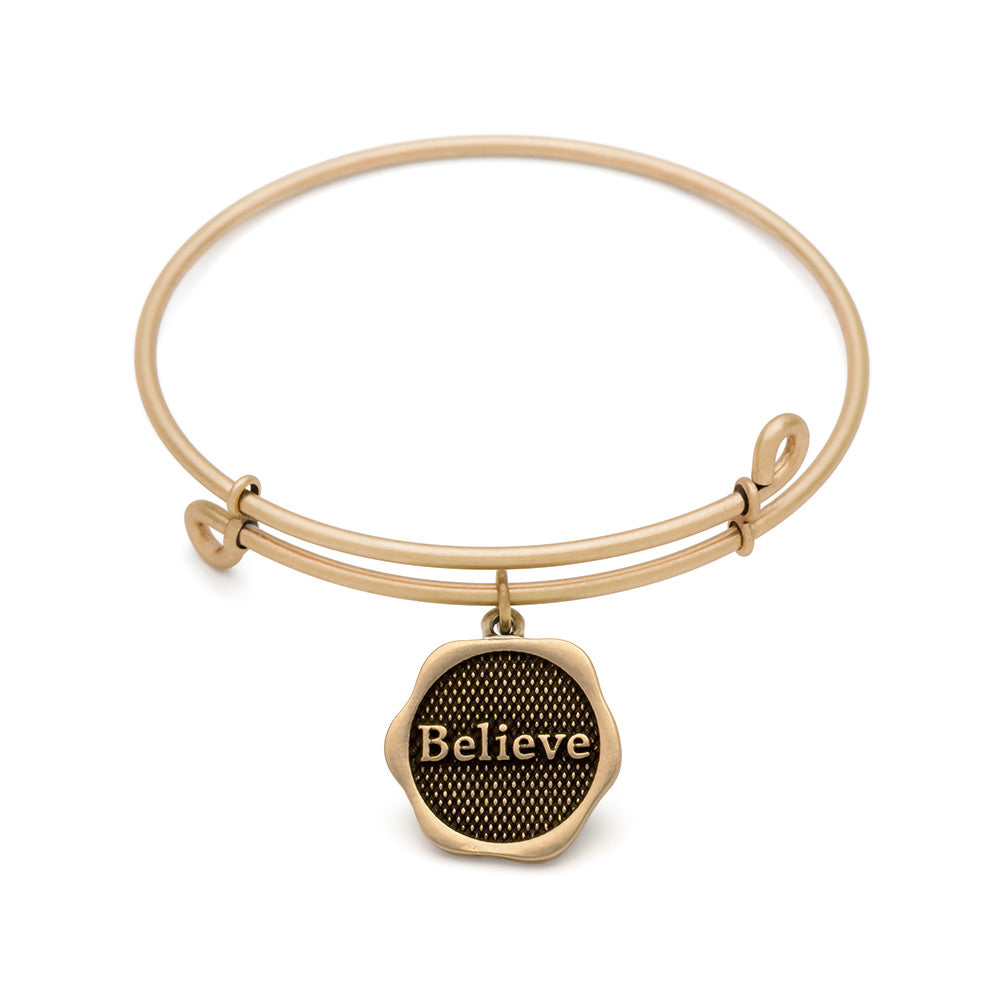 SOL Believe, Bangle Antique Gold Color Finish