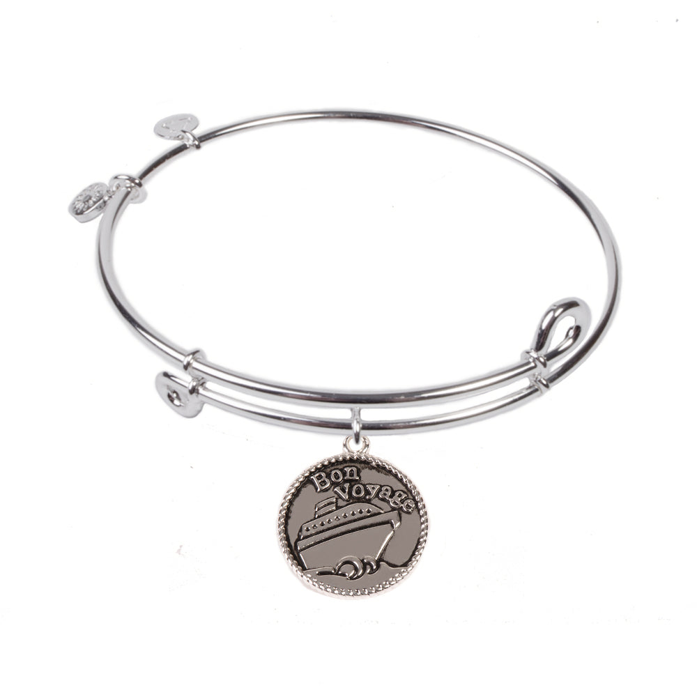 SOL Cruise Ship, Bangle Sterling Silver Plated