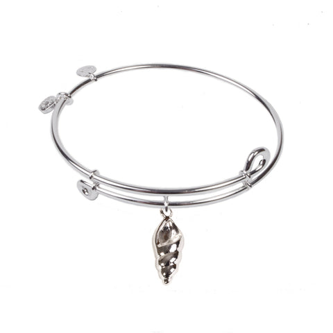 SOL Conch Shell, Bangle Sterling Silver Plated