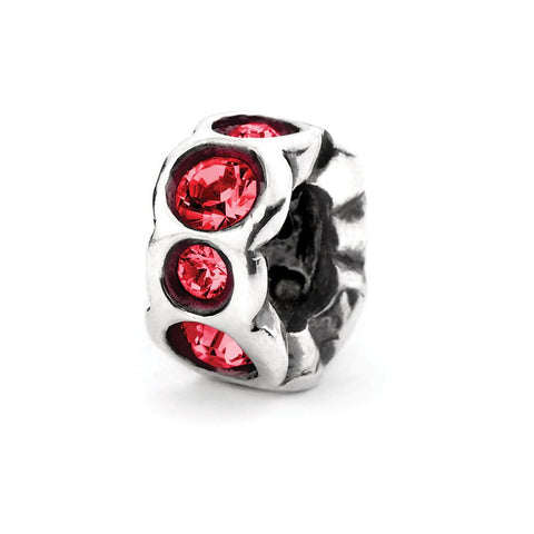 Novobeads Scarlet Band, Silver with Crystals