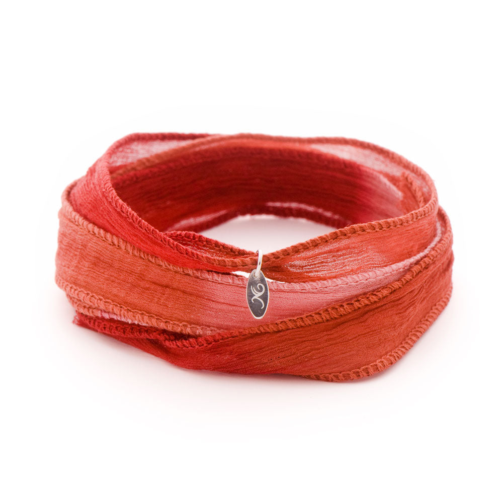 Novobeads Cinnamon Red Silk Wrap