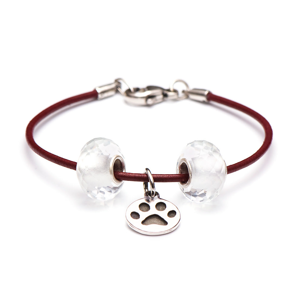 Novobeads School Spirit Bracelets, Crimson Paw