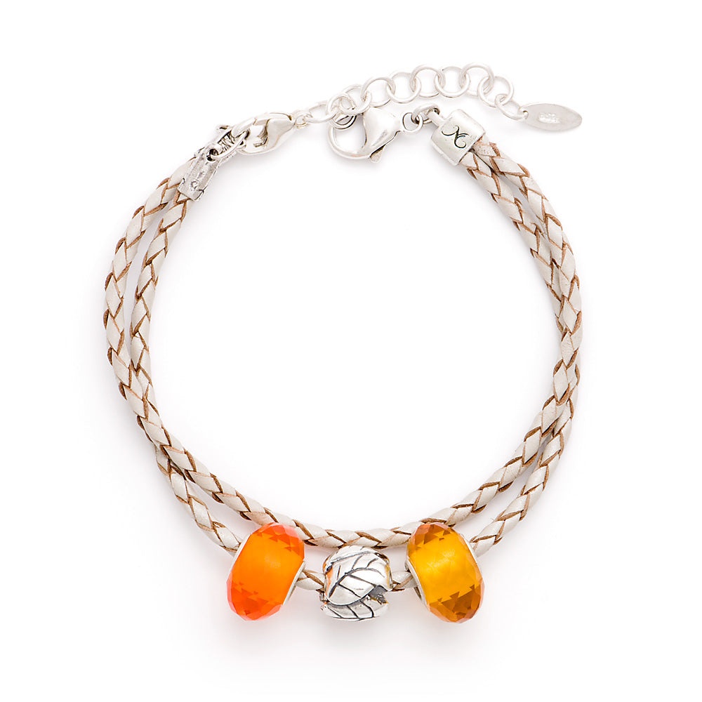 Novobeads Holiday Gift Bracelets, Autumn Leaves