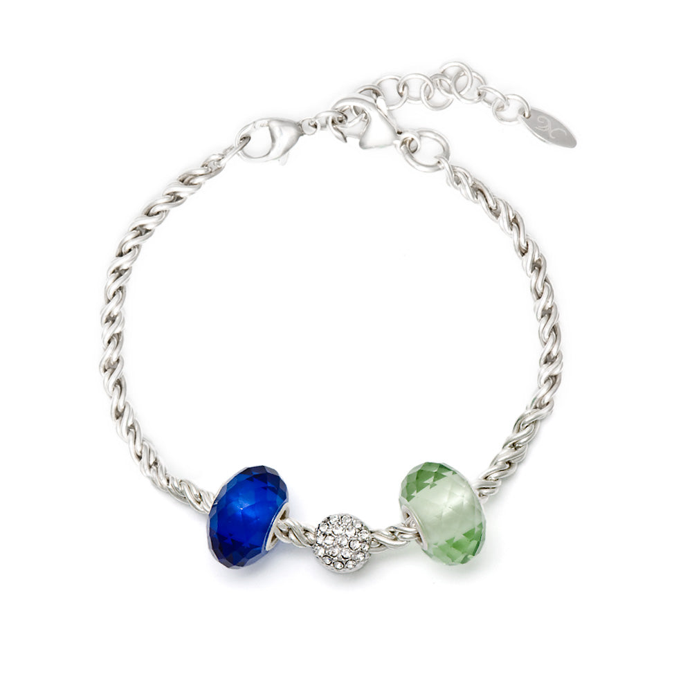 Novobeads Holiday Gift Bracelets, Royal Sage