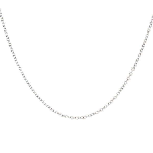 Necklace Fine Silver Chain, Silver 24 inch/61.0 cm