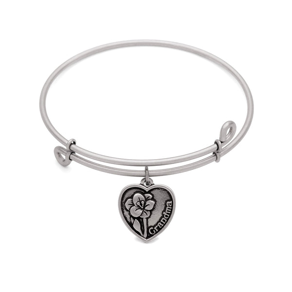 Grandmother, Bangle Antique Silver Color Finish