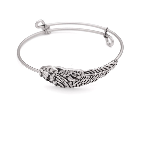 Wing, Cufflet Antique Silver Color Finish