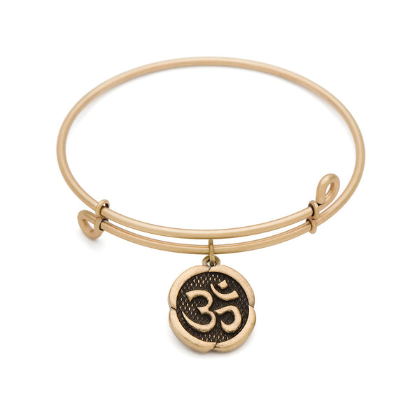 Ohm, Bangle Antique Gold Color Finish