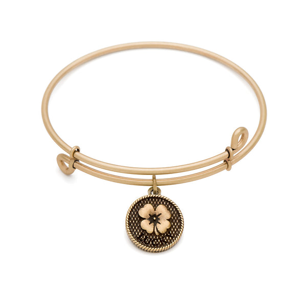 Luck, Bangle Antique Gold Color Finish