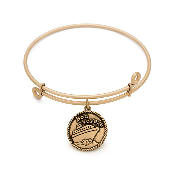Cruise Ship, Bangle Antique Gold Color Finish