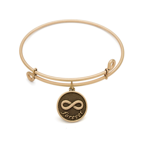 Eternity, Bangle Antique Gold Color Finish