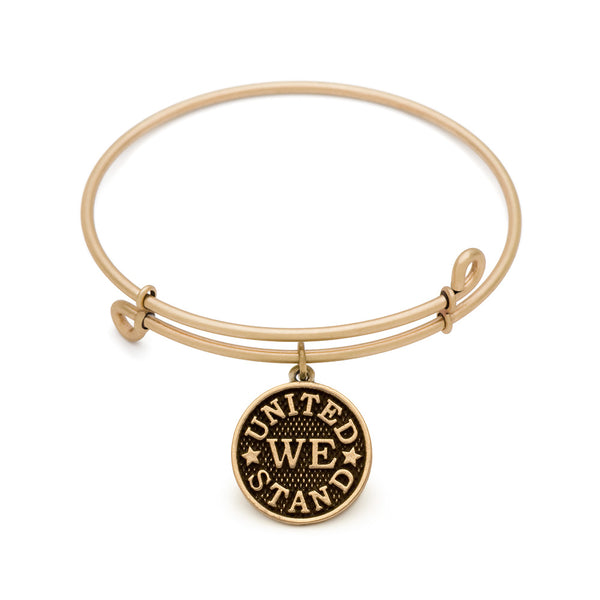 United We Stand, Bangle Antique Gold Color Finish