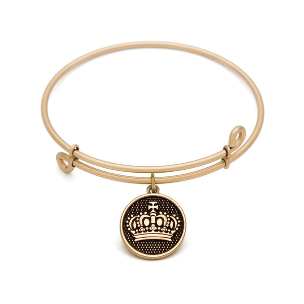 Crown, Bangle Antique Gold Color Finish