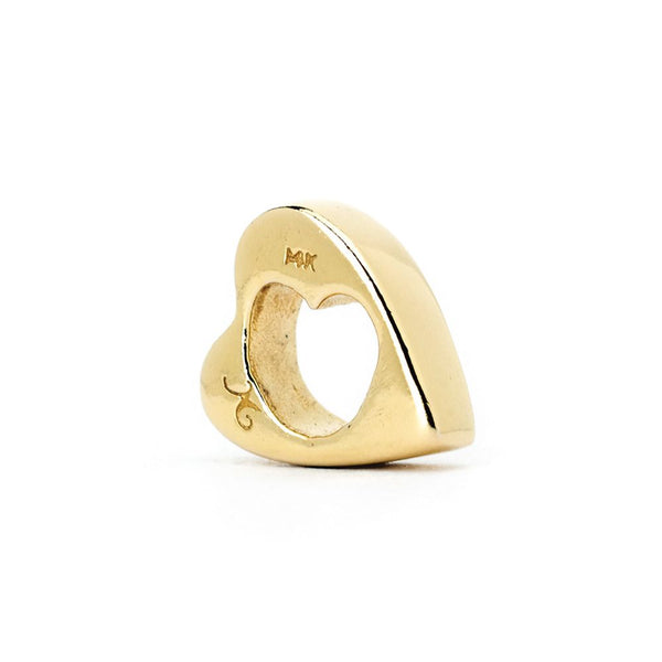 Heart in Heart, 14K Gold