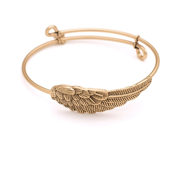 Wing, Cufflet Antique Gold Color Finish