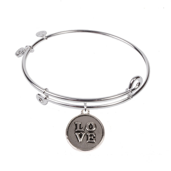 Love, Bangle Sterling Silver Plated
