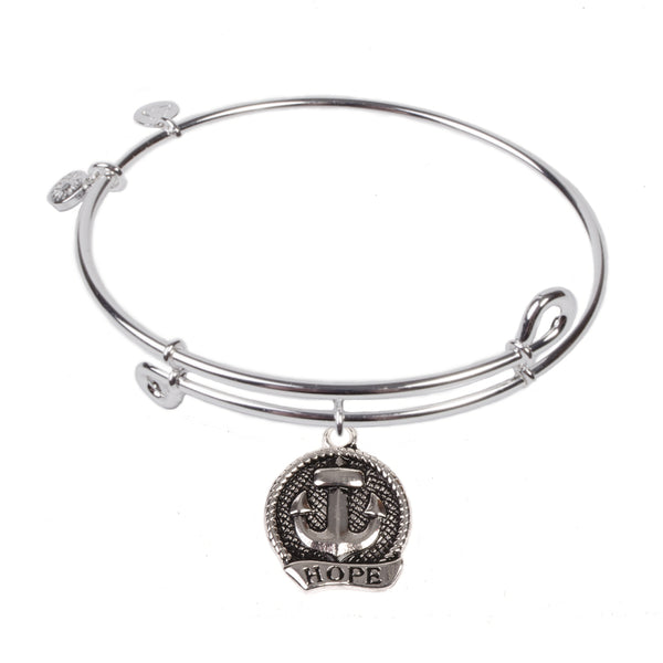 Hope, Bangle Sterling Silver Plated
