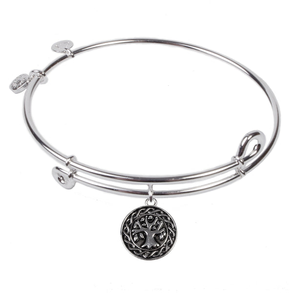 Tree of Life, Bangle Sterling Silver Plated
