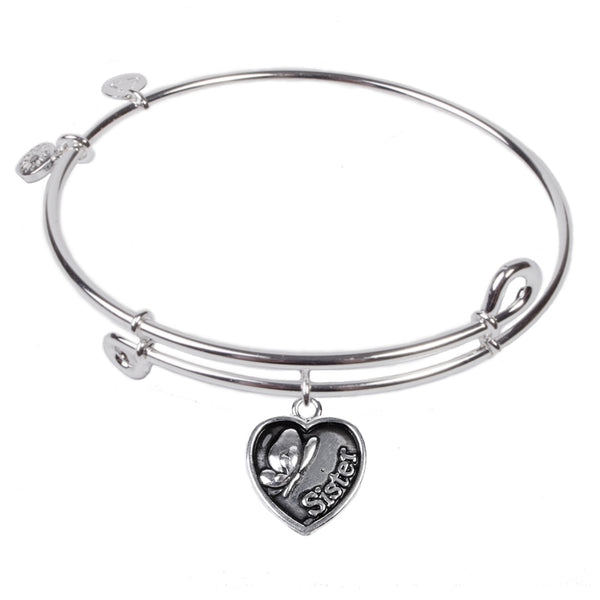 Sister, Bangle Sterling Silver Plated