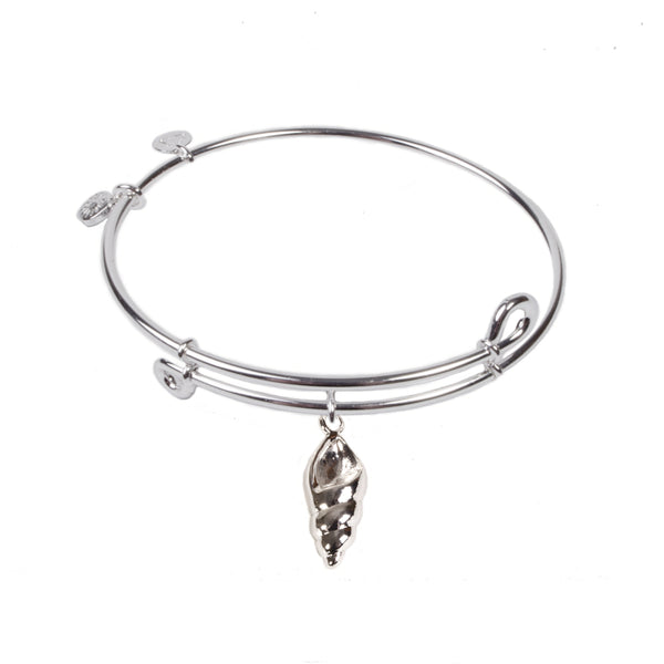 Conch Shell, Bangle Sterling Silver Plated