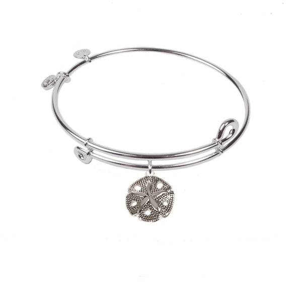 Sand Dollar, Bangle Sterling Silver Plated