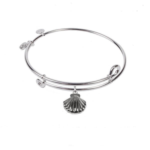 Seashell, Bangle Sterling Silver Plated