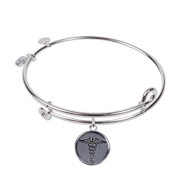 Nurse, Bangle Sterling Silver Plated