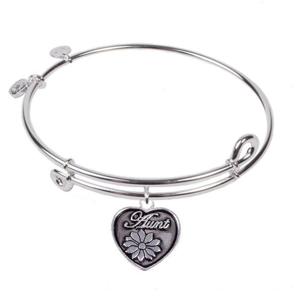 Aunt, Bangle Sterling Silver Plated