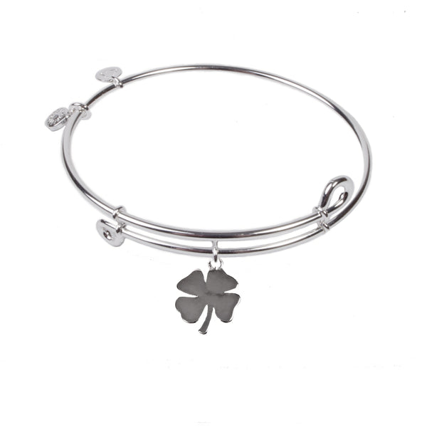 Clover, Bangle Sterling Silver Plated