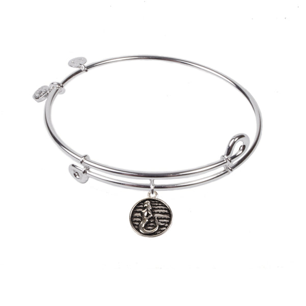 Mermaid, Bangle Sterling Silver Plated