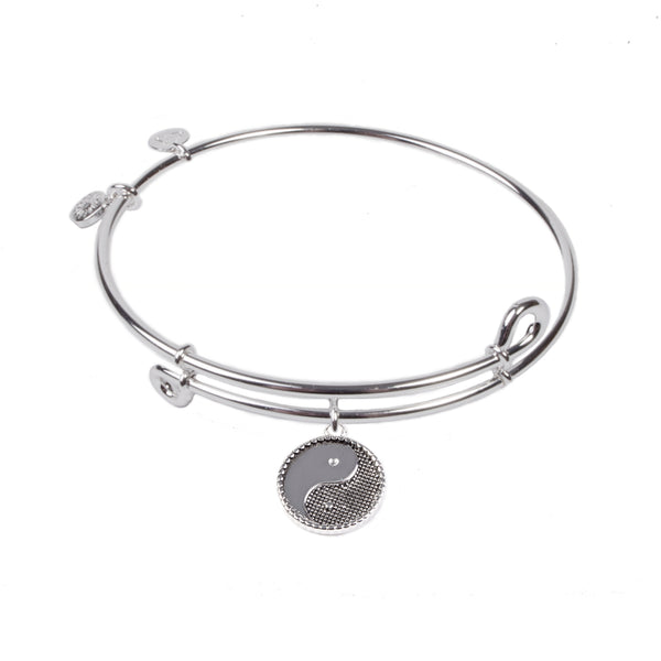 Yin Yang, Bangle Sterling Silver Plated