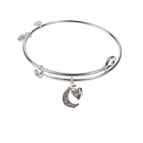 To The Moon, Bangle Sterling Silver Plated