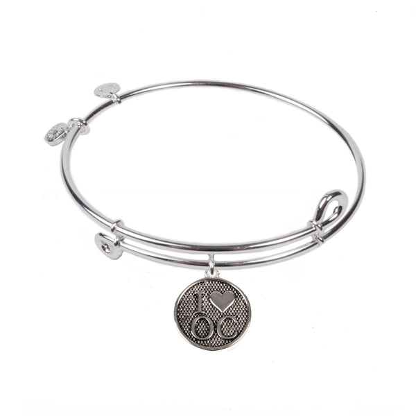 I Love OC, Bangle Sterling Silver Plated