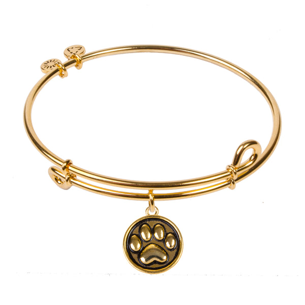 Paw, Bangle 18K Gold Plated
