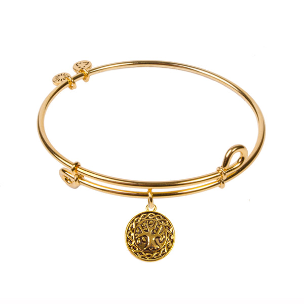 Tree of Life, Bangle 18K Gold Plated