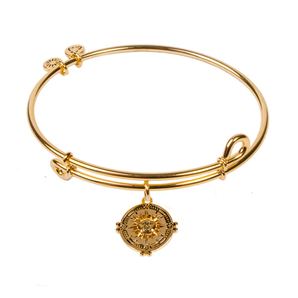 Compass, Bangle 18K Gold Plated