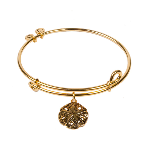 Sand Dollar, Bangle 18K Gold Plated