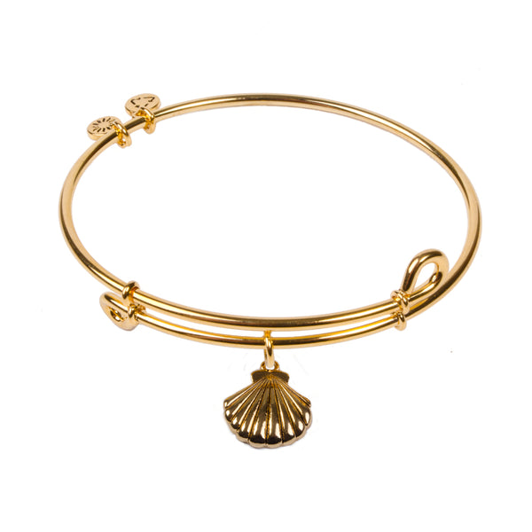 Seashell, Bangle 18K Gold Plated
