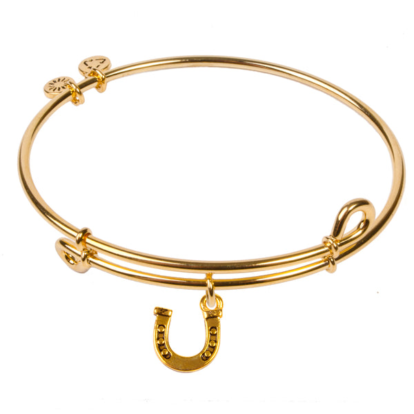 Horseshoe, Bangle 18K Gold Plated