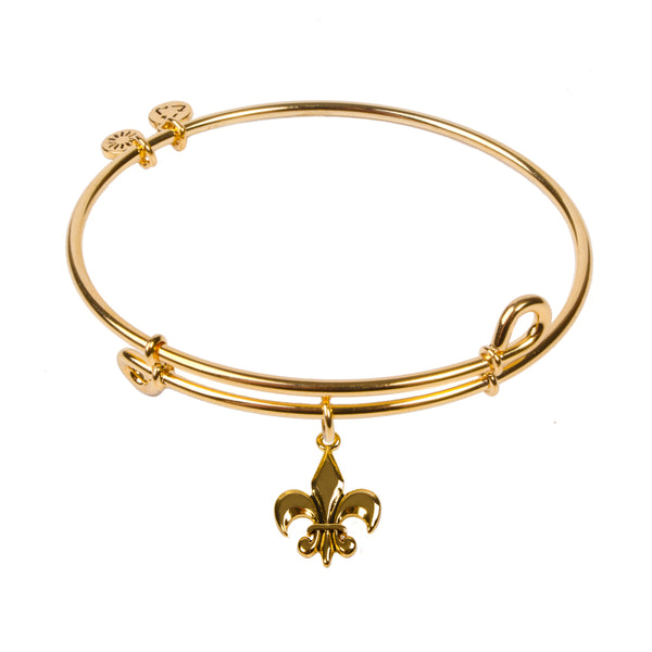 Lily Flower, Bangle 18K Gold Plated