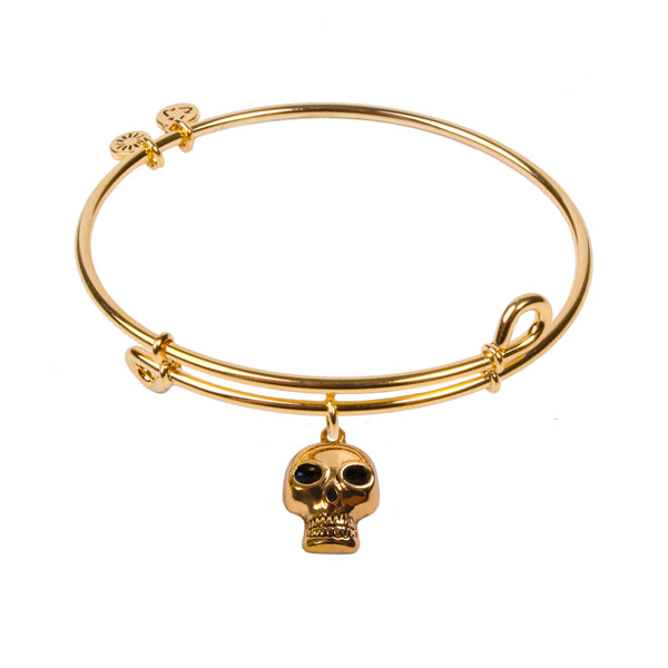 Skull, Bangle 18K Gold Plated