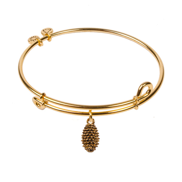 Pinecone, Bangle 18K Gold Plated