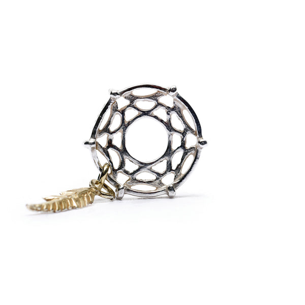 Dreamcatcher, Silver with 14K Gold