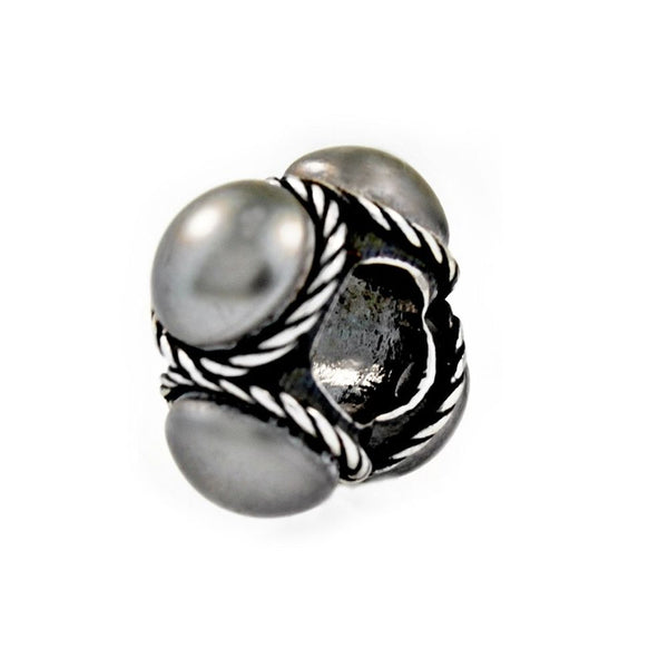 Moonlight Pearl Knots, Silver with Faux Pearls