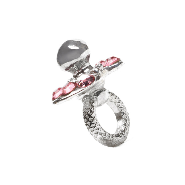 It's a Girl!, Silver with Crystals