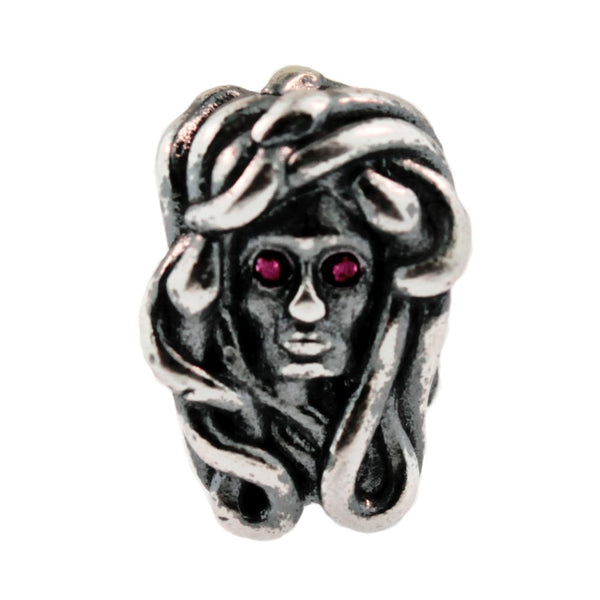 Medusa, Silver with Crystals